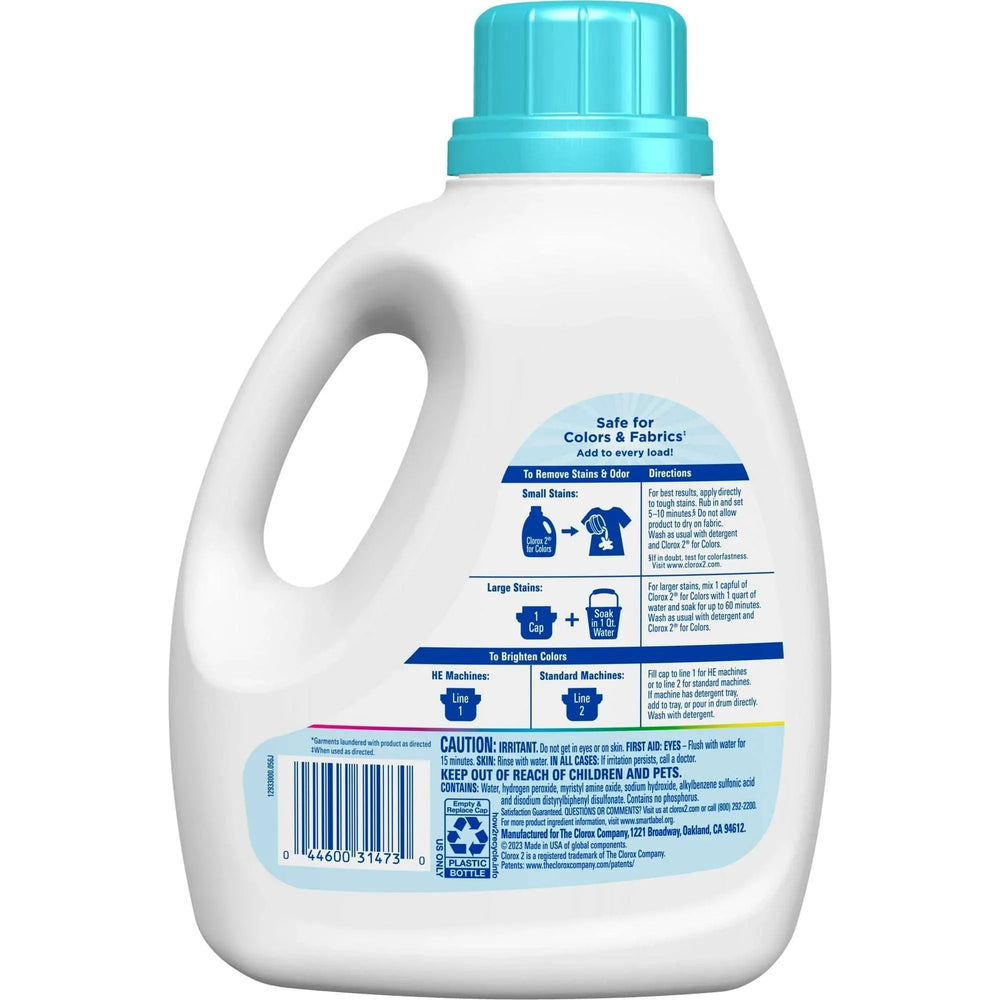 Clorox 2 for Colors Stain Remover and Laundry Additive, Free and Clear, Bleach Free, 88 Fl Oz - USA MEGA SHOP