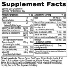 OLLY Men’s Multivitamin Gummy, Blackberry Flavor, 200 Count