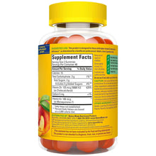 Vitamin D3 & K2 gummies bottle back label with Supplement Facts panel