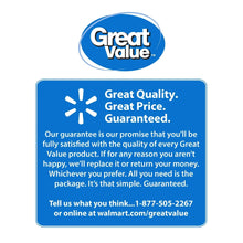 Great Value guarantee message panel on coffee pod packaging