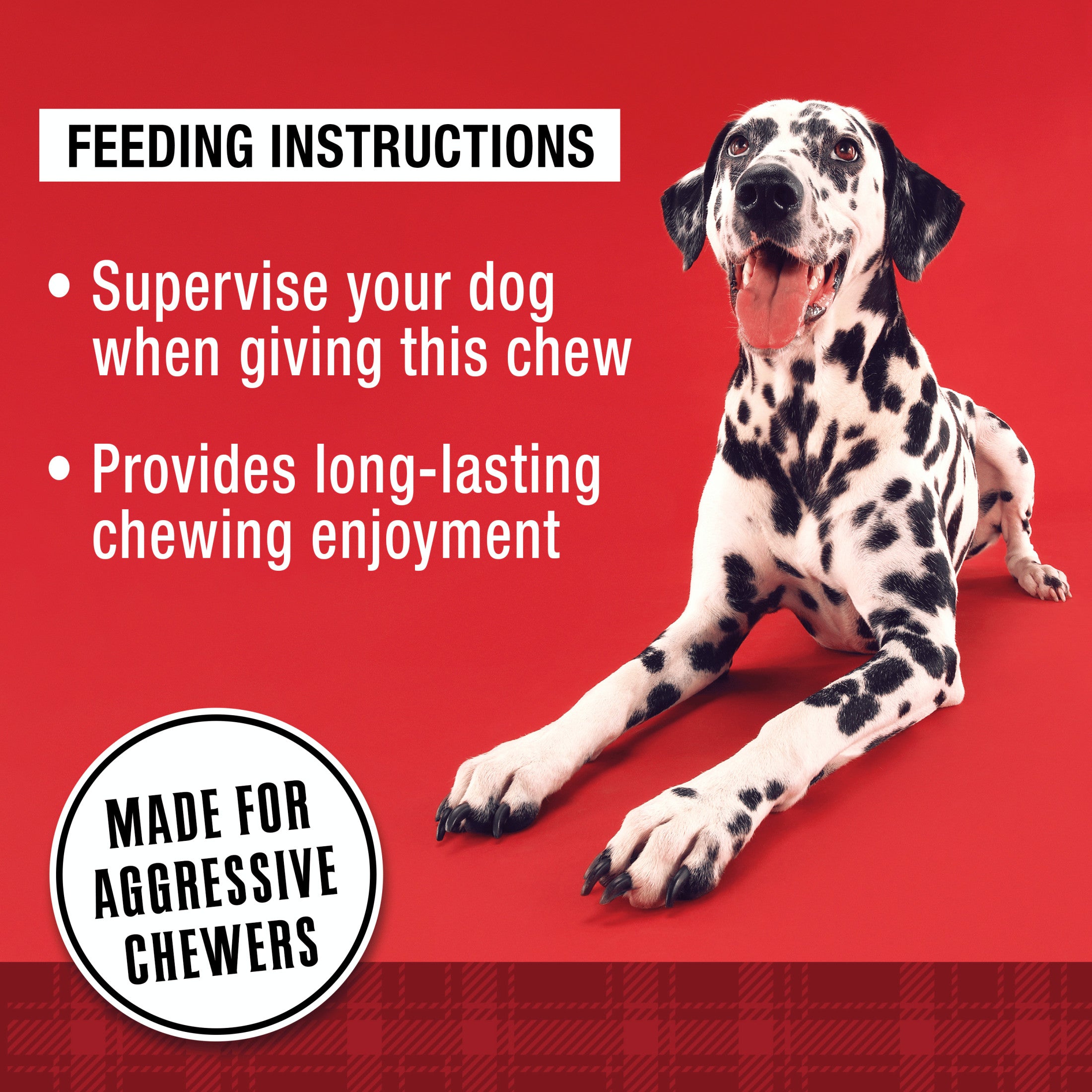 Ol' Roy 5" Stuffed Shin Dog Dry Chew Bone, Bacon & Cheese 1 Count