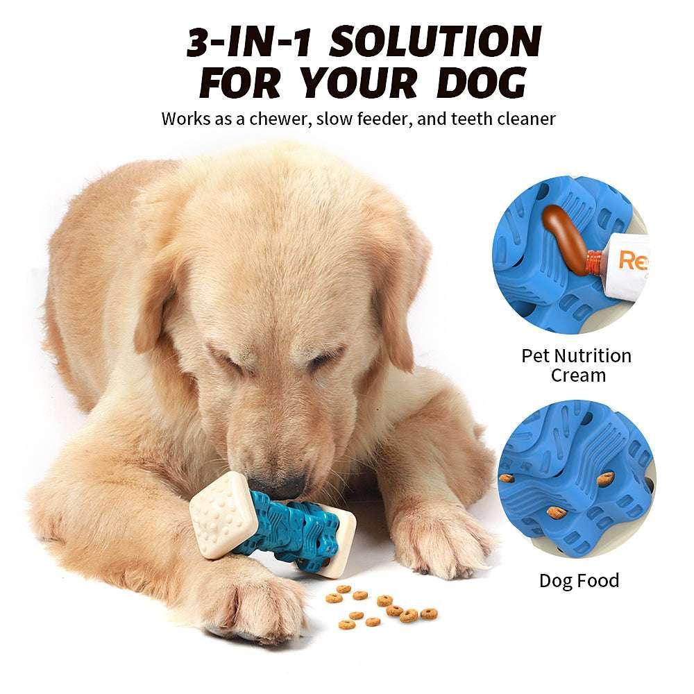 MASBRILL Interactive Dog Chew Toy‚ÄìBrightly Colored Dog Enrichment Toy for Aggressive Chewers-Blue - USA MEGA SHOP