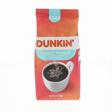 Ground coffee bag, Dunkin' French Vanilla, 12 oz, upright package