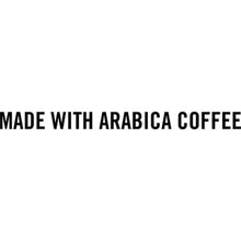 Coffee label text: MADE WITH ARABICA COFFEE