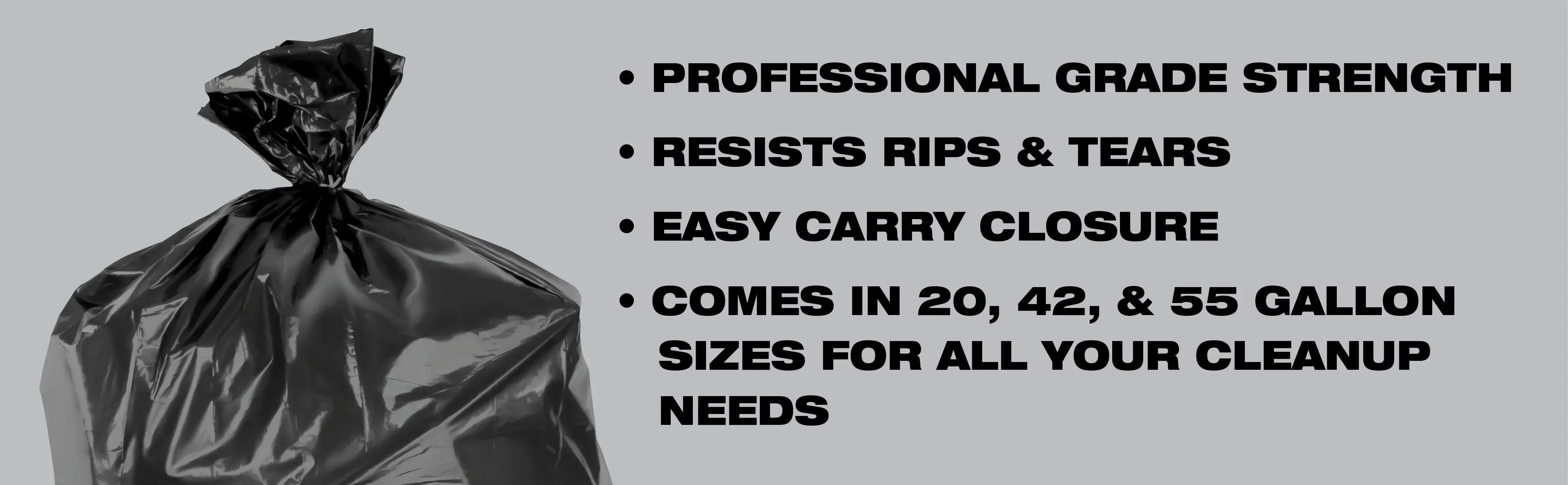 Brute Super Tuff® Contractor Bags, 55 Gallon, 20 Bags (Twist Tie)