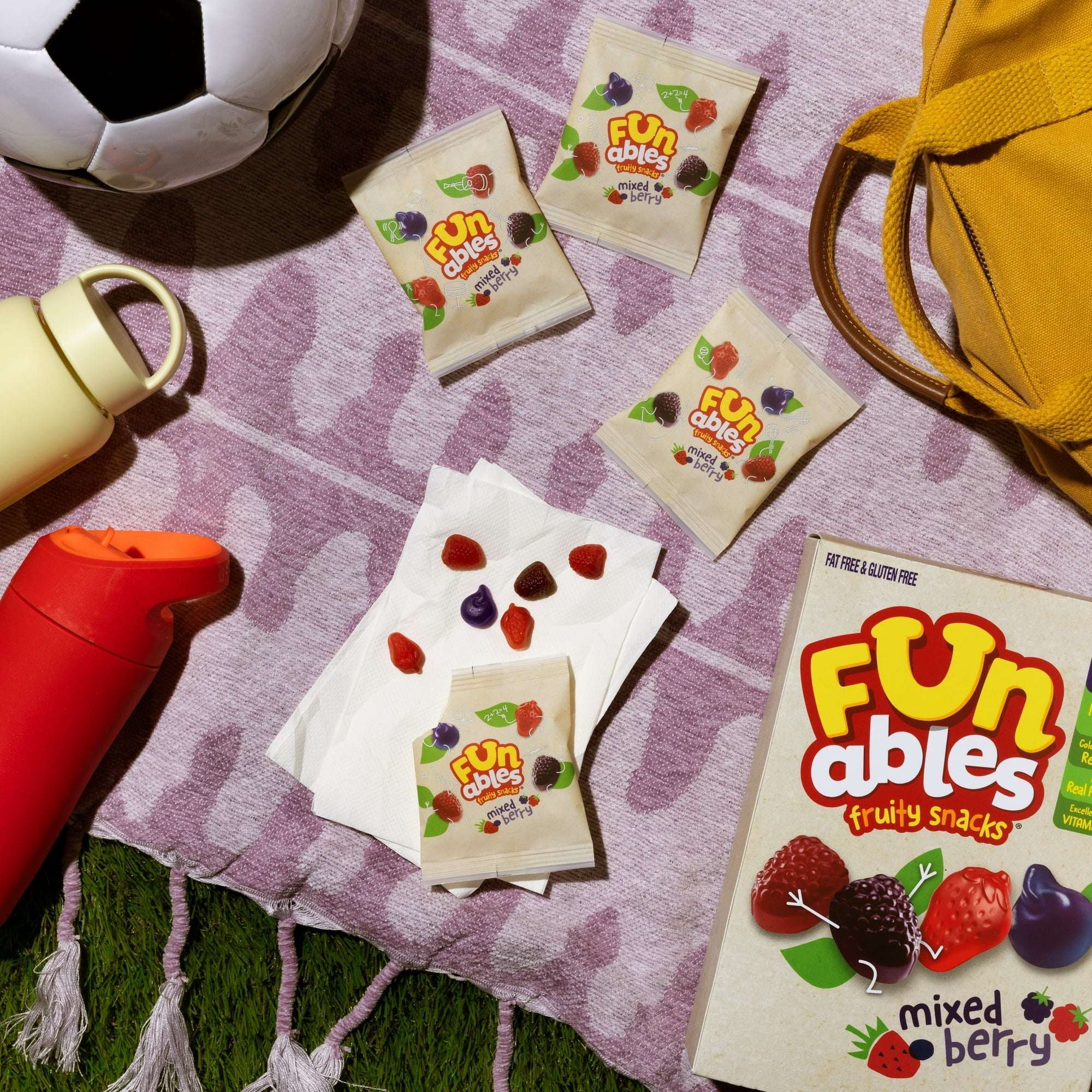 Funables Fruity Snacks, Mixed Berry Flavored Snacks, 0.8 oz, 22 Count