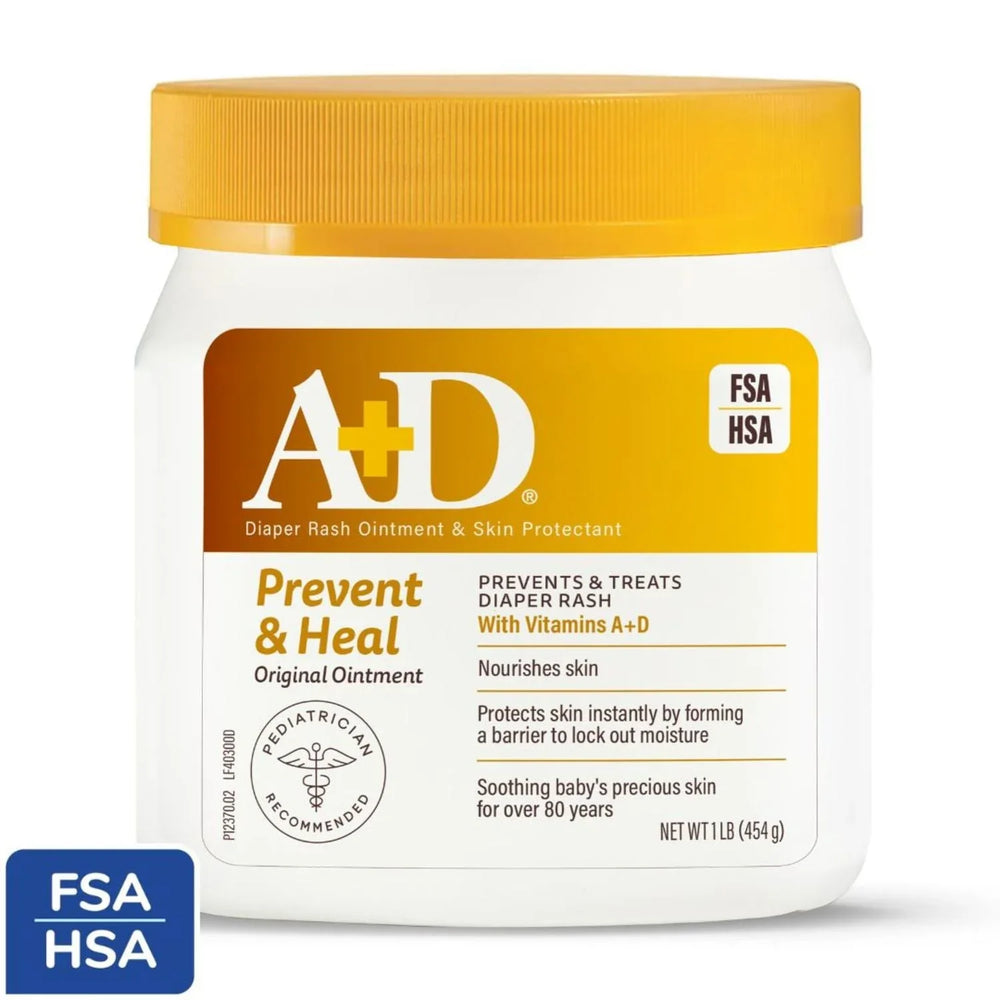 A+D Original Diaper Rash Ointment, 1lb Tub, All Skin Types - USA MEGA SHOP