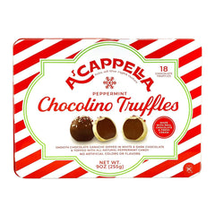 A'cappella 18 Peppermint Chocolino Truffle Tin, 2-pack - USA MEGA SHOP
