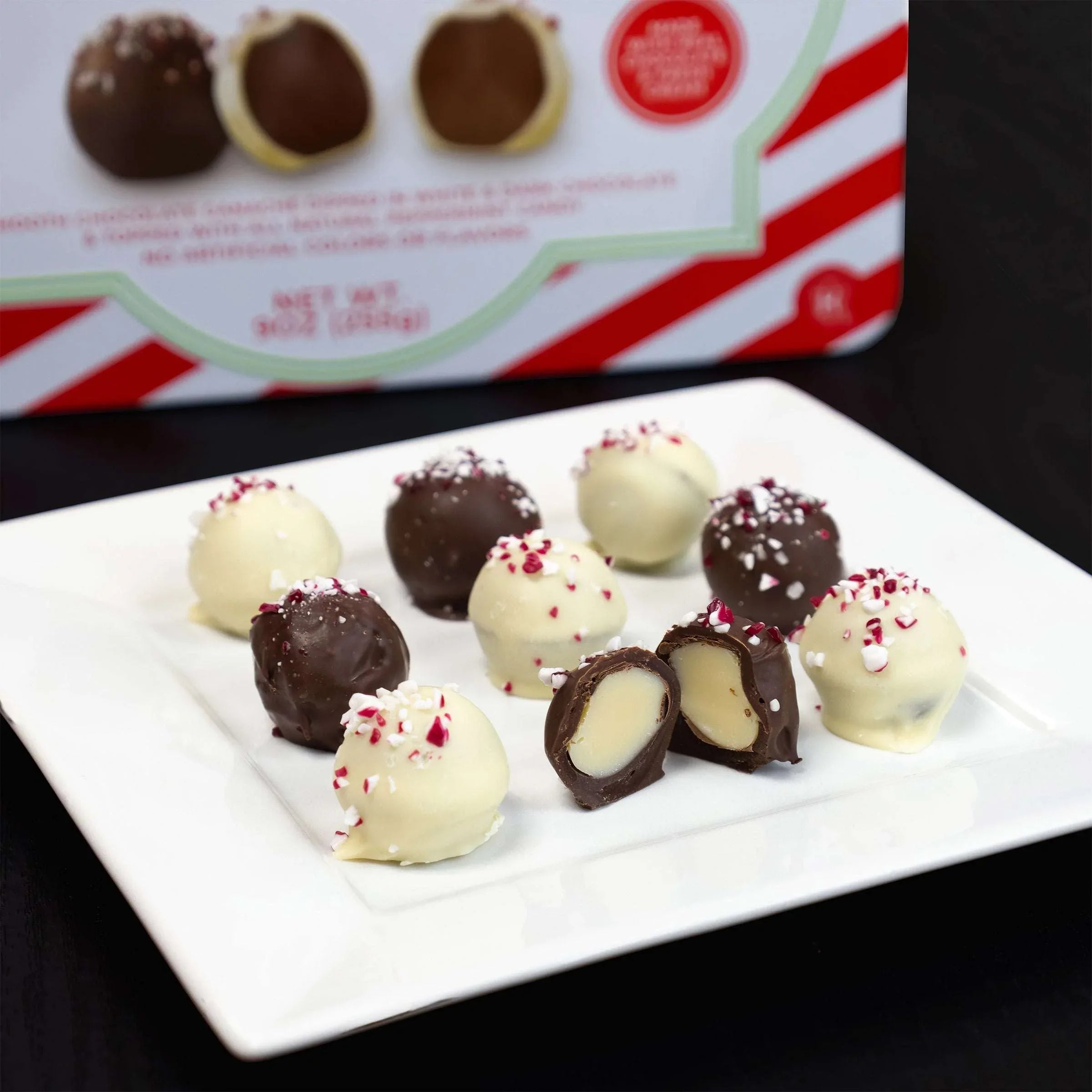 A'cappella 18 Peppermint Chocolino Truffle Tin, 2-pack - USA MEGA SHOP