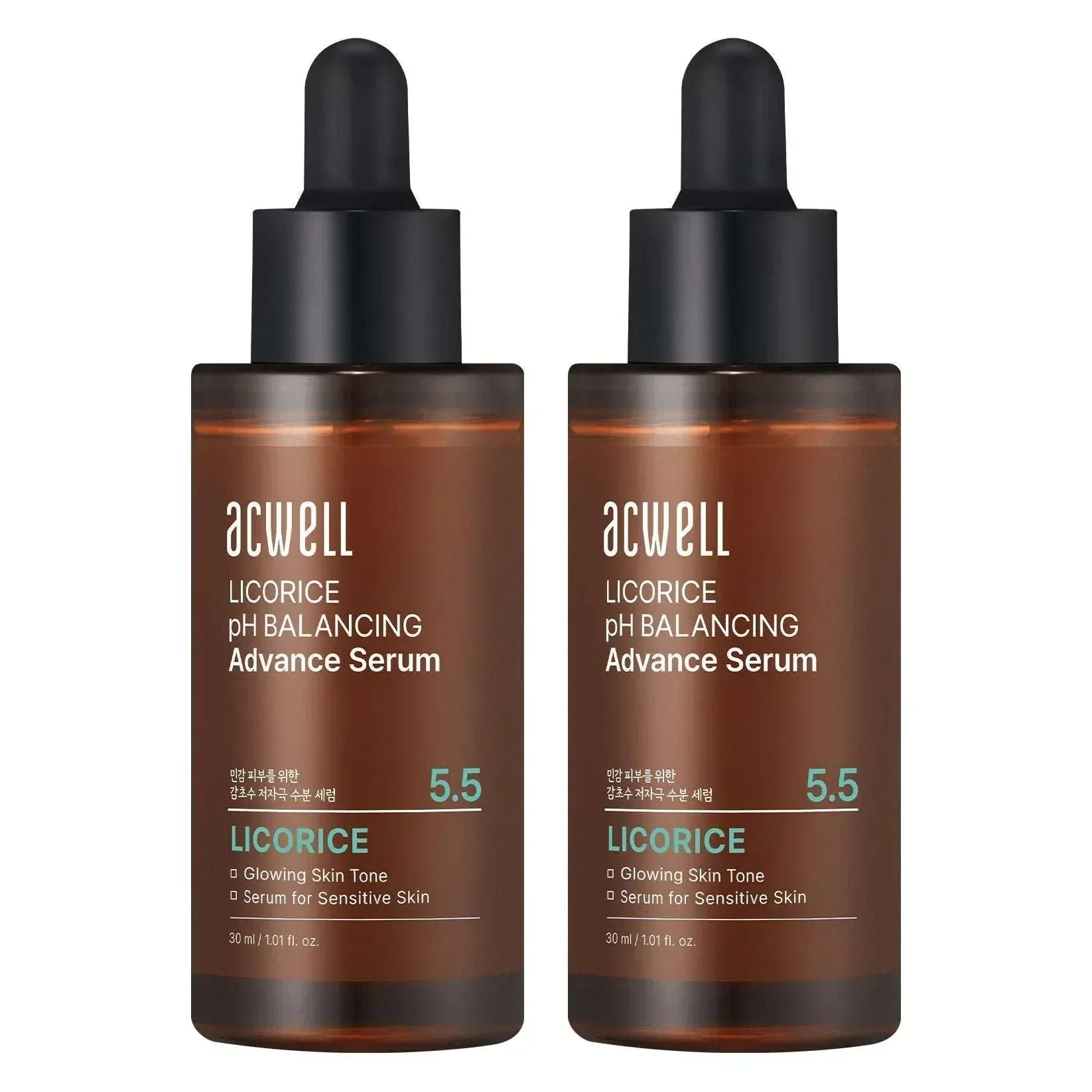 ACWELL Licorice pH Balancing Advance Serum, 1.01 fl oz, 2-pack - USA MEGA SHOP
