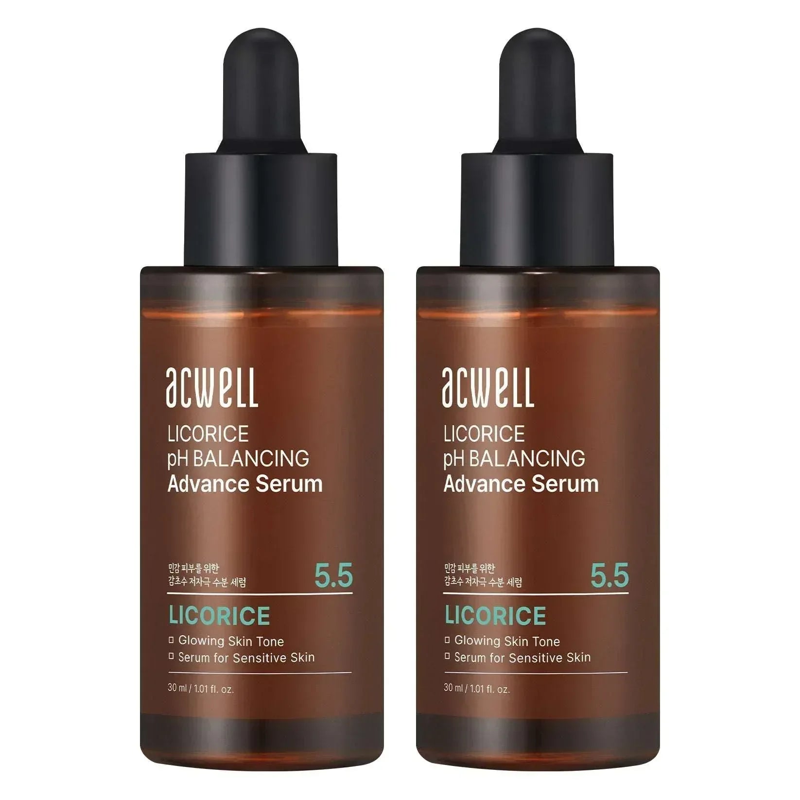 ACWELL Licorice pH Balancing Advance Serum, 1.01 fl oz, 2-pack