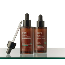 ACWELL pH balancing licorice serum: two amber bottles with black droppers and pipette tool.