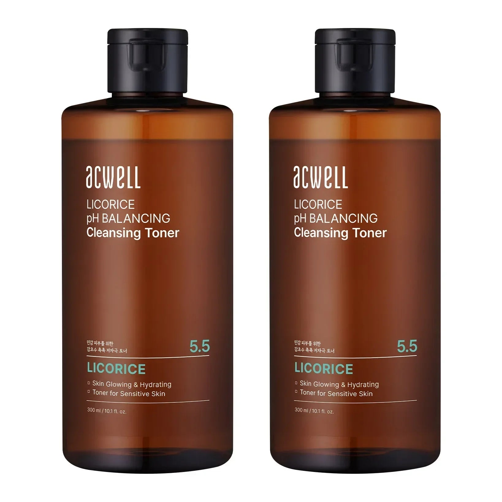 ACWELL Licorice pH Balancing Cleansing Toner, 10.14 fl oz, 2-pack