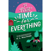 Paperback book cover: “A First TIME for EVERYTHING” with illustrated night landscape