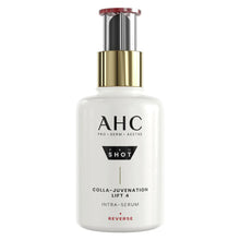 Serum bottle with AHC logo and COLLА-JUVENATION lift 4 label