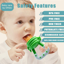 Baby fruit feeder pacifier with BPA-free food grade silicone safety features