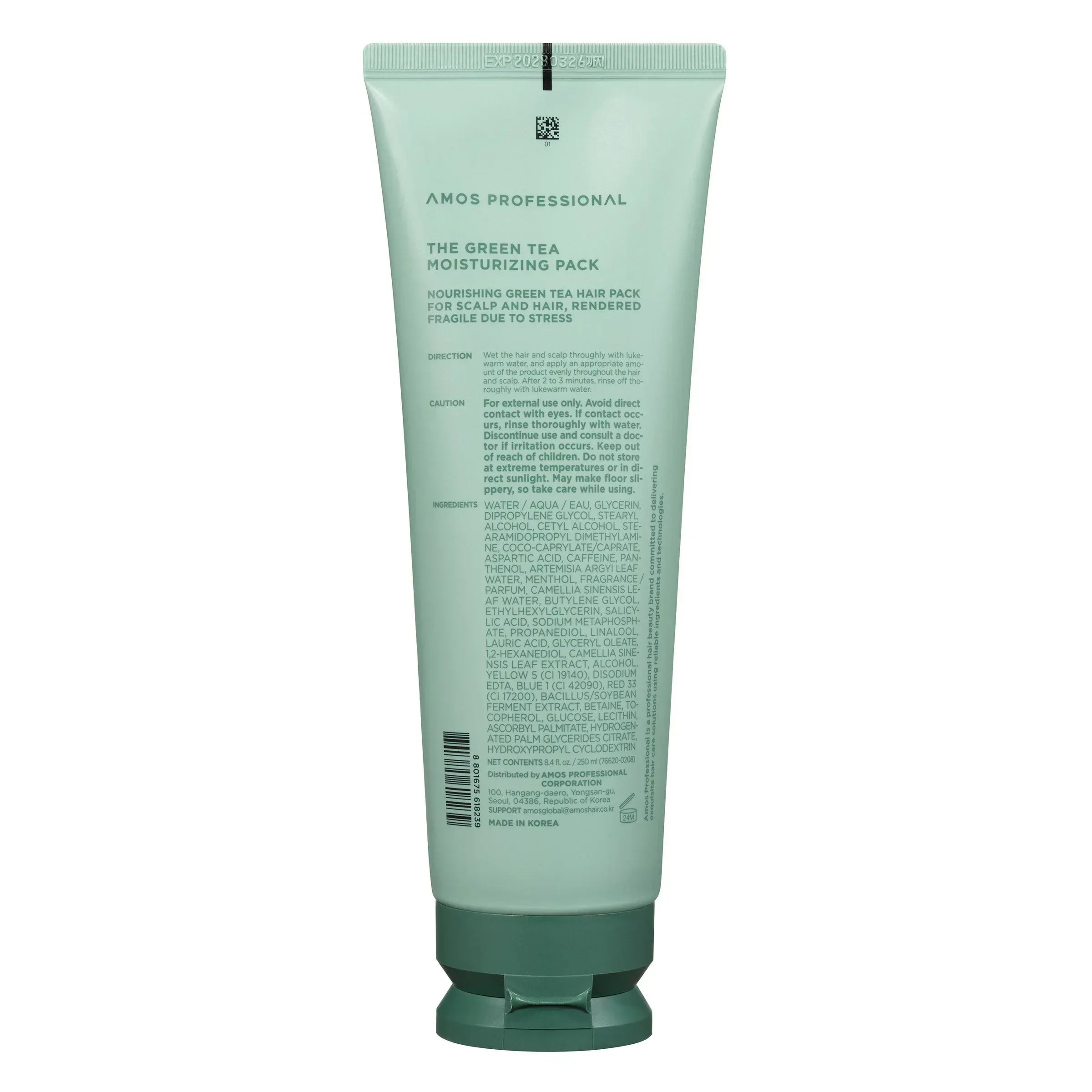 AMOS Professional The Green Tea Moisturizing Pack, 8.4 fl oz, 2-pack