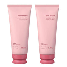 AMOS True Repair hair treatment tubes, pink squeeze bottles (2-pack), 200 mL