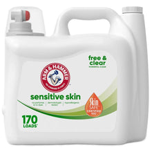 Laundry detergent jug with free & clear sensitive skin label, 170 loads