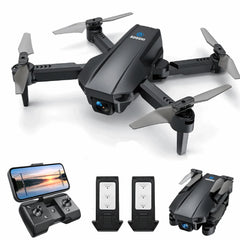 AUOSHI V1 Mini FPV Drone with 1080P HD Camera, Dual Lens & VR Mode, Optical Flow, 2 Batteries, Gesture/Voice/Gravity Control, 360°Flip, Orbit & Follow – Fun Gift for Kids, Teens,Adults & Beginners - USA MEGA SHOP
