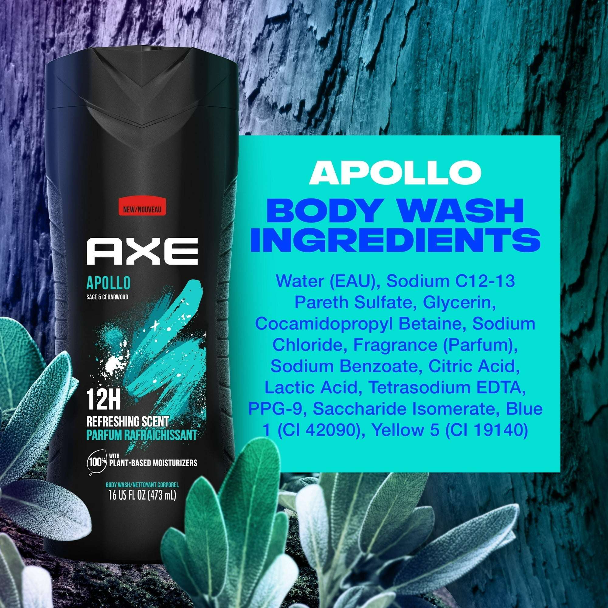 AXE Apollo Body Wash - Sage & Cedarwood