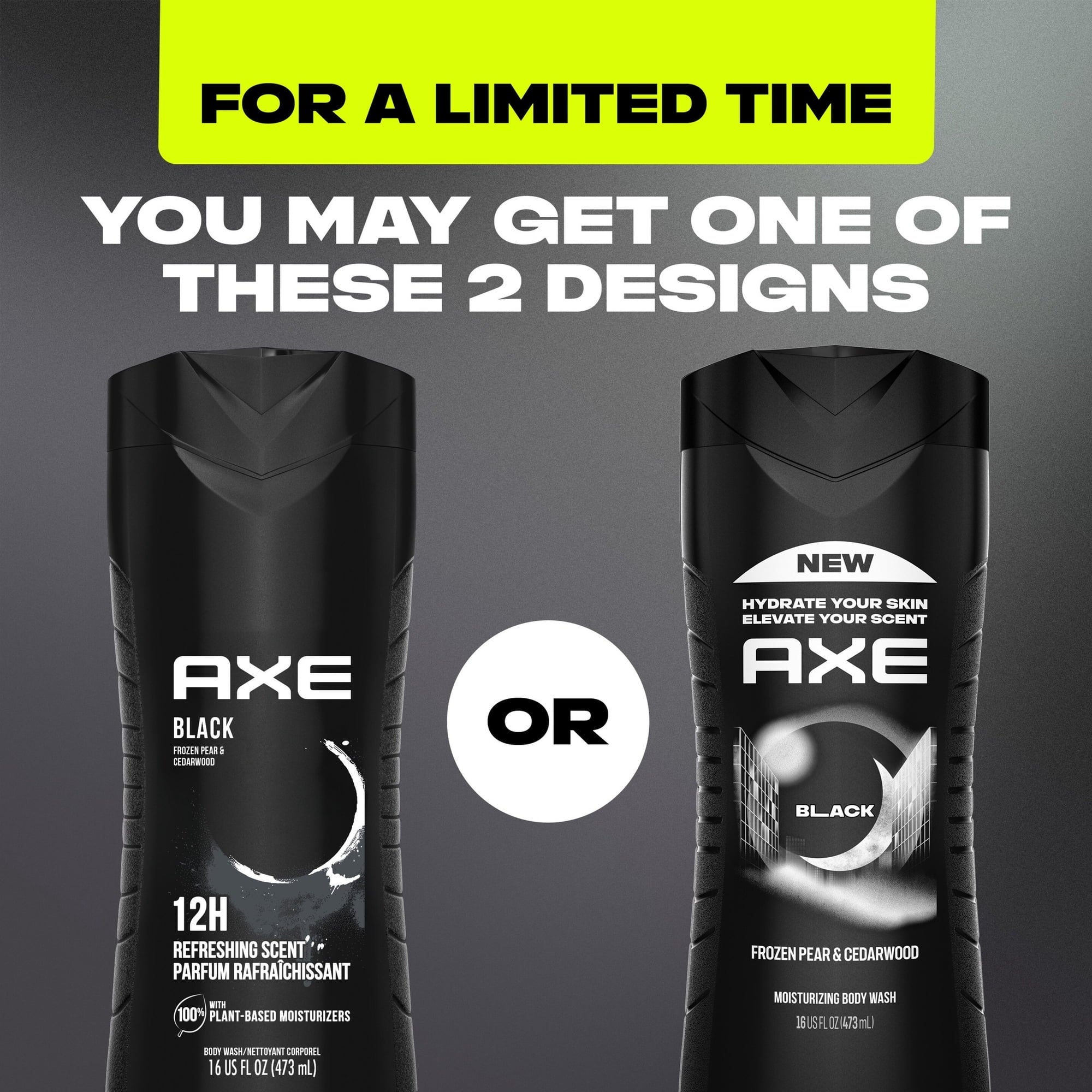 AXE Moisturizing Body Wash Black Paraben-Free & Sulfate-Free, 16 fl oz Twin