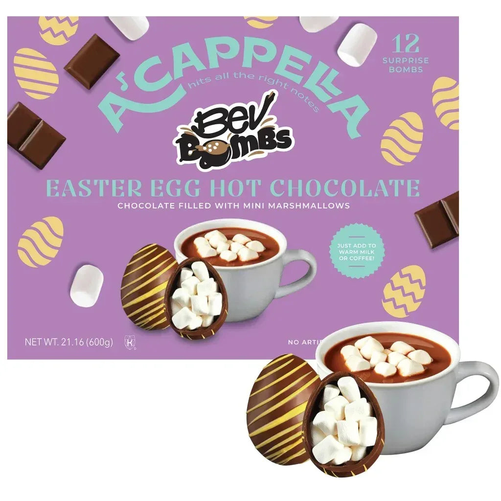 A'cappella Easter Egg Hot Chocolate BevBombs, 12-count