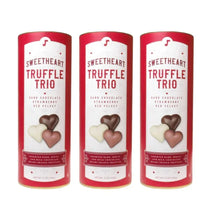 Sweetheart truffle trio gift tin multipack, three red containers