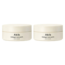 Abib collagen eye patch jars, two cream containers with printed label