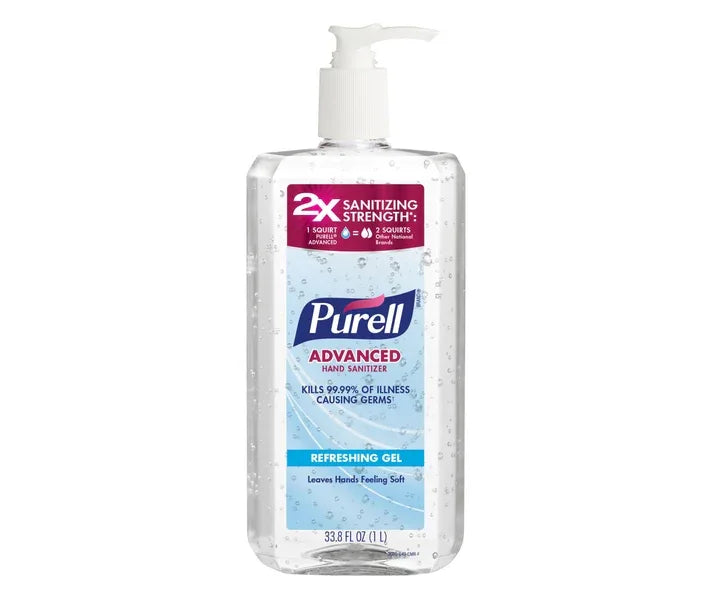 Purell Advanced Hand Sanitizer Refreshing Gel, 33.8 fl oz
