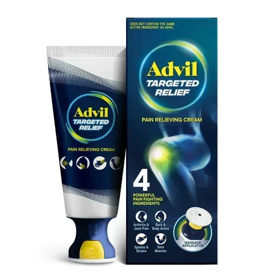 Advil Targeted Relief Pain Relieving Cream with Massage Applicator, 2.5 oz