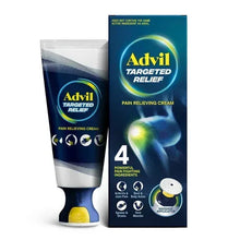 Pain relieving cream tube and retail box with massage applicator