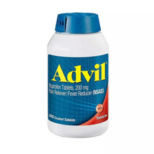 Advil ibuprofen 200 mg coated tablet bottle with blue cap