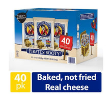 White cheddar puff snack box side view with 40 lunch bags and barcode
