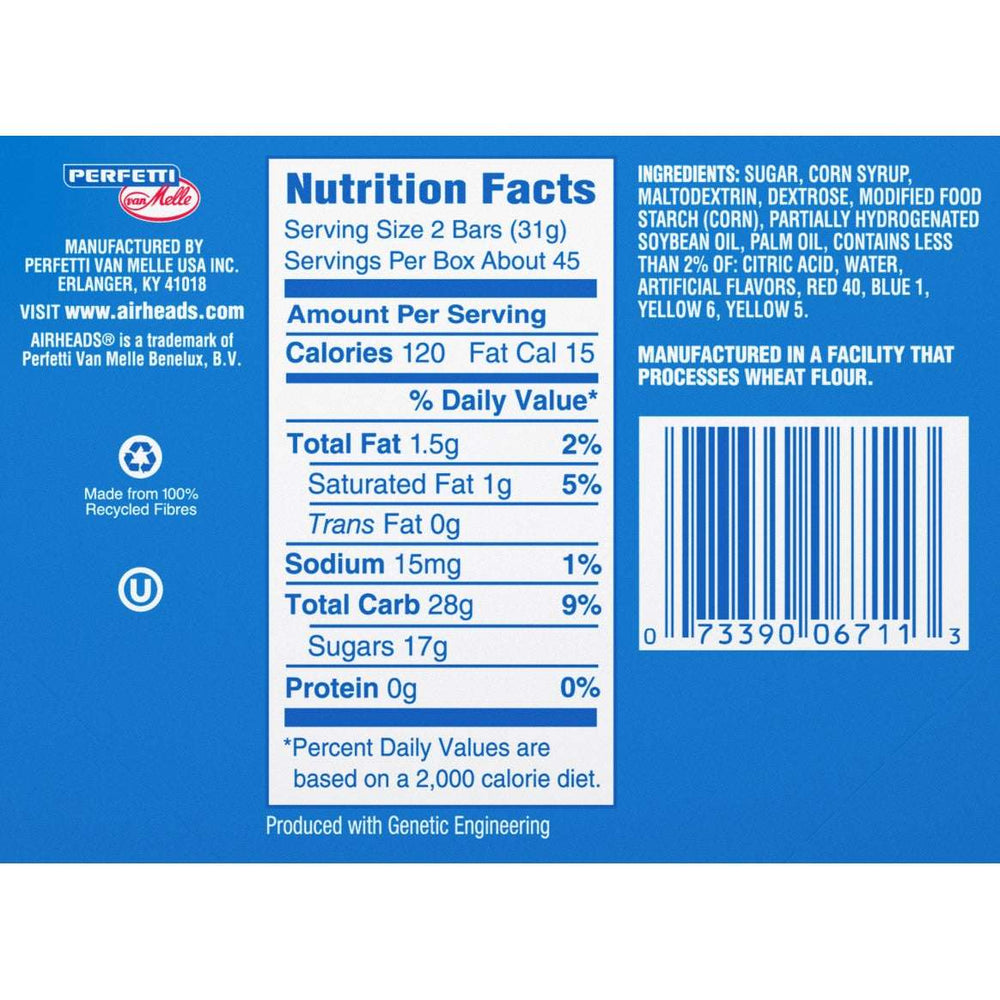 AirHeads, 0.55 oz, Variety Pack, 90-count