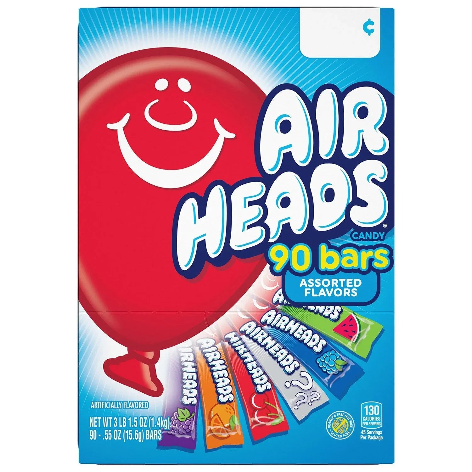 AirHeads Variety Pack, 0.55 oz., 90 pk. - USA MEGA SHOP