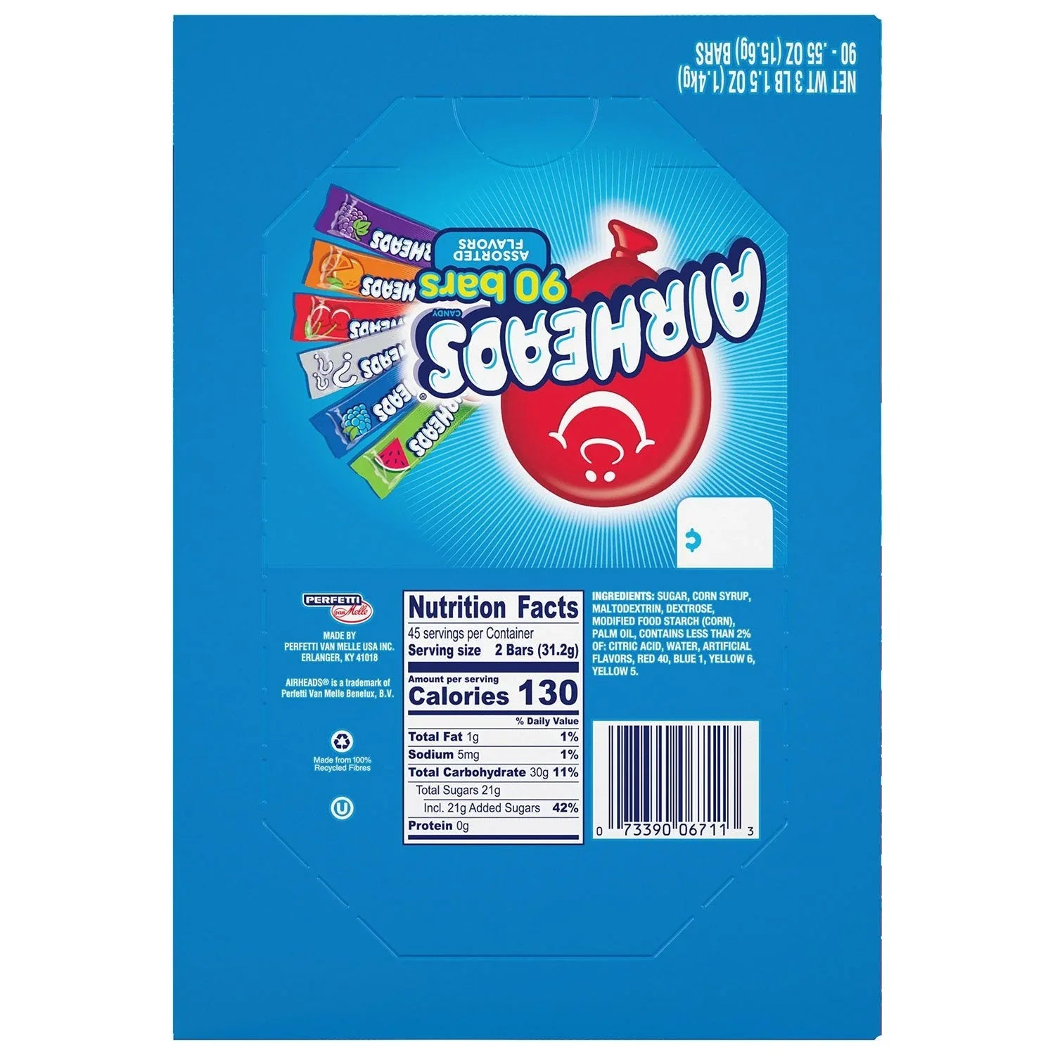 AirHeads Variety Pack, 0.55 oz., 90 pk. - USA MEGA SHOP