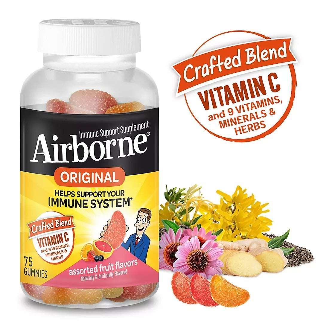 Airborne Gummies Dietary Supplement, 75 Count