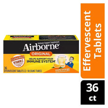 Immune support effervescent tablets, Original; 36 count; zesty orange label