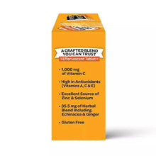 Immune support effervescent tablet box info: 1,000 mg vitamin C, zinc & selenium; gluten free
