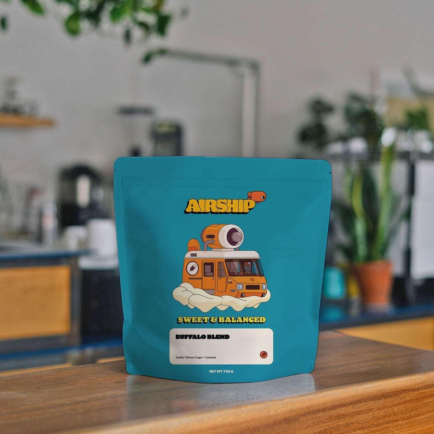 Airship Whole Bean Coffee, Buffalo Blend, 27 oz.