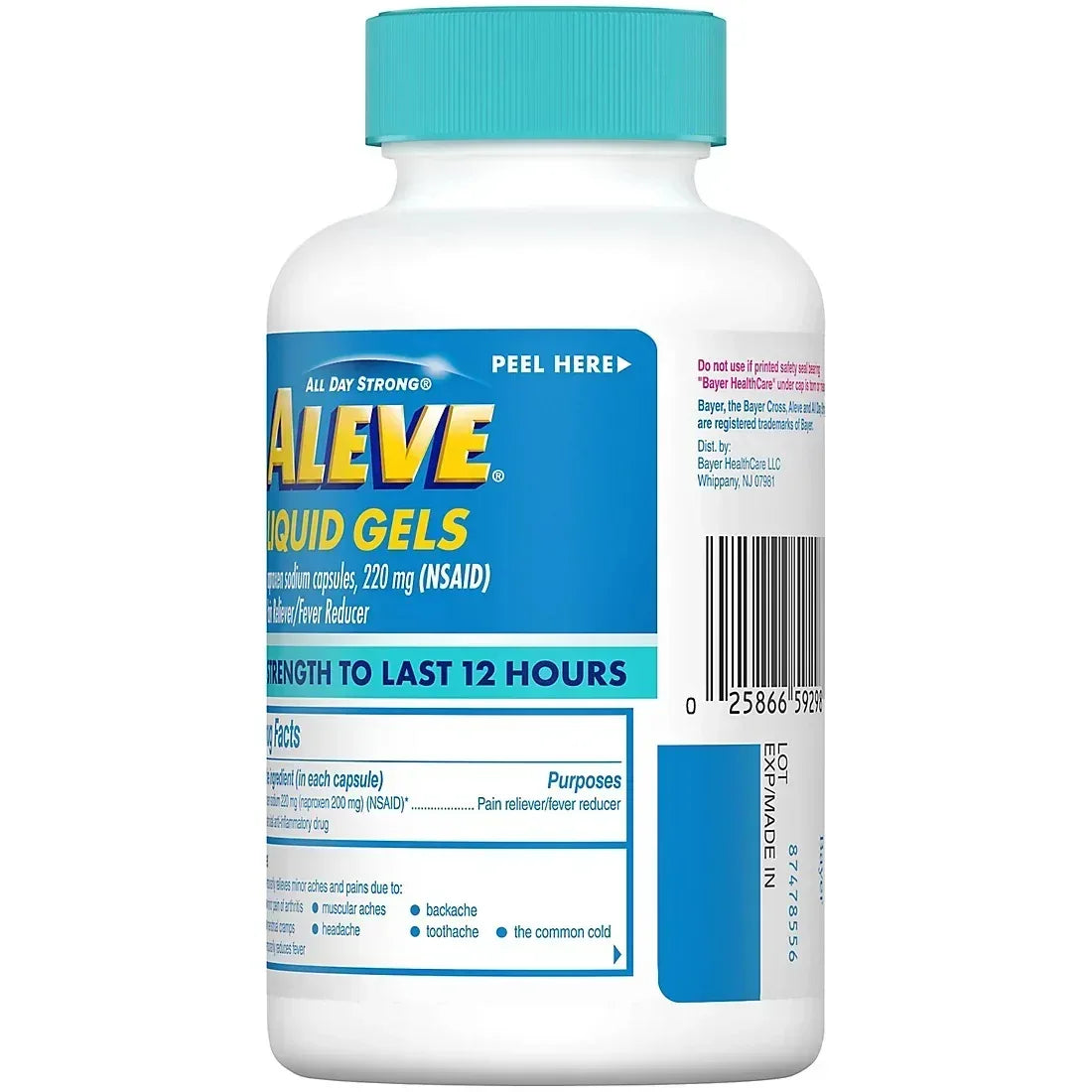Aleve Pain Reliever Liquid Gels, 160 ct.