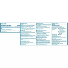 Drug Facts panel for Aleve liquid gels, detailed blue ingredient chart