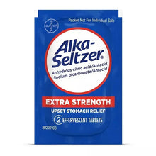 Alka-Seltzer Extra Strength effervescent antacid tablet pouch, 2 effervescent tablets