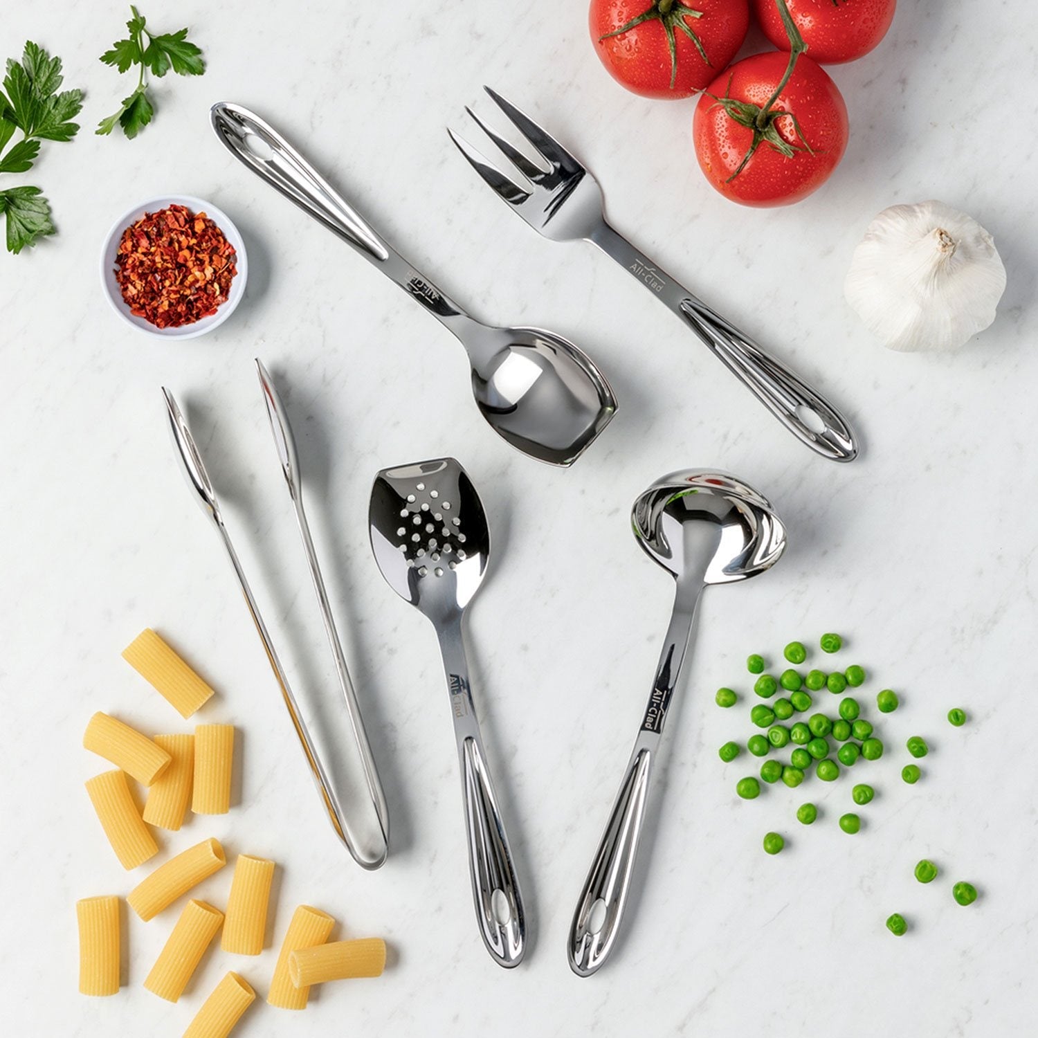 All-Clad Cook & Serve 5-piece Stainless Steel Kitchen Tool Set
