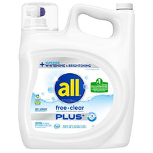 All Free & Clear Plus+ Liquid Laundry Detergent, 160 Loads, 200 fl oz