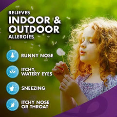 Allegra Children’s Dye-Free 12-Hour Allergy Relief Liquid, 4 fl oz Bottles, 3 Pack
