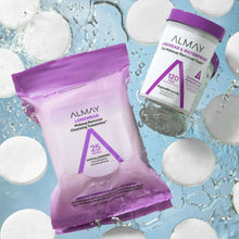 Makeup remover cleansing towelettes pouch with 25 wipes and round removal pads