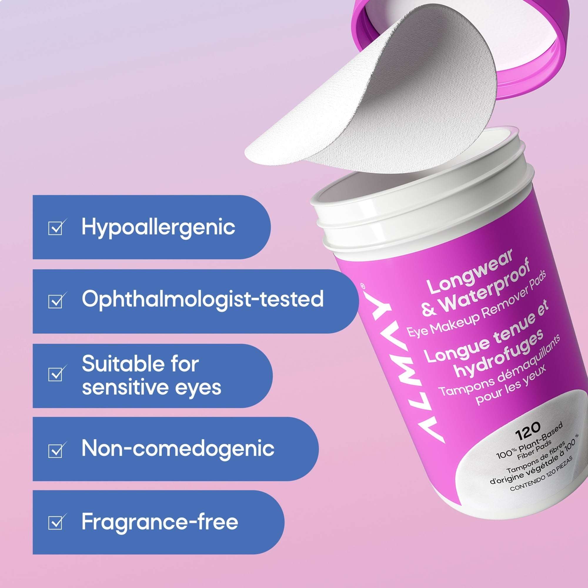 Almay Longwear & Waterproof Eye Makeup Remover Pads