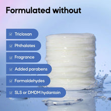 Micellar eye makeup remover pads with stacked white pads in an open container
